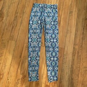 Aztec Blue Leggings